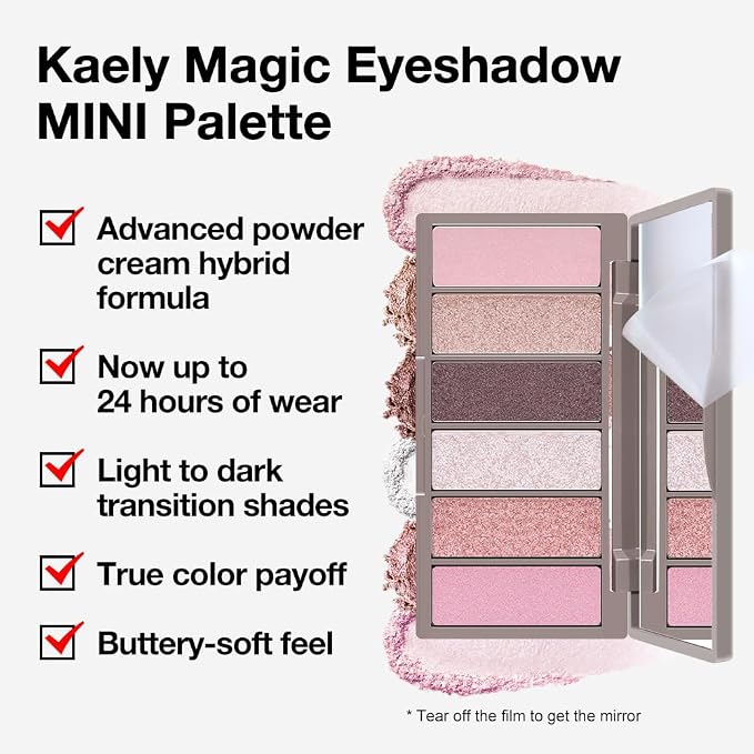 6 Colors Mini Pink Eye Shadow Palette Makeup - Image 4