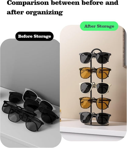 5 Tier Sunglass Organizer Holder, Sunglasses Tabletop Display Stand - Image 3