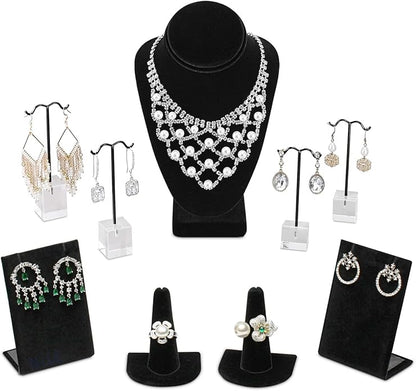 MOOCA Jewelry Display Set, Necklace Display Bust, Earring Organizer, Ring by Mooca
