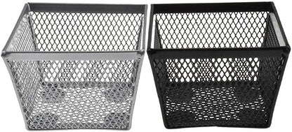 HAHIYO Stackable Paper Clip Mesh Holder Cup 2.2" Height 4 Pack Sturdy Paperclip - Image 7
