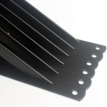 6 Pack L6 x H 3.5" Black Heavy Duty Shelf Brackets - Image 3
