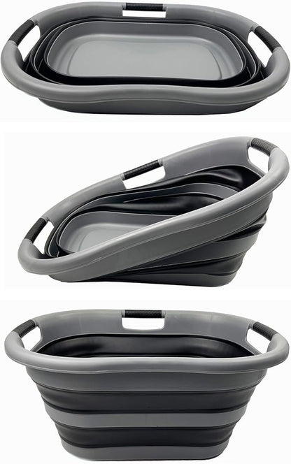SAMMART 40L Collapsible Plastic Laundry Basket - Image 8