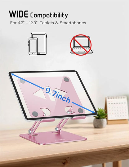 Tablet Stand Holder for Desk, Adjustable Desktop Tablet Holder, Foldable - Image 3