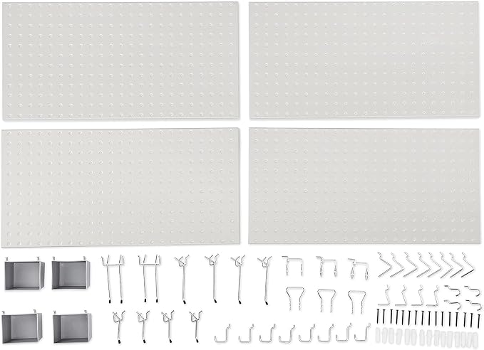 Amazon Basics Rectangular Metal Pegboard Kit - Image 4
