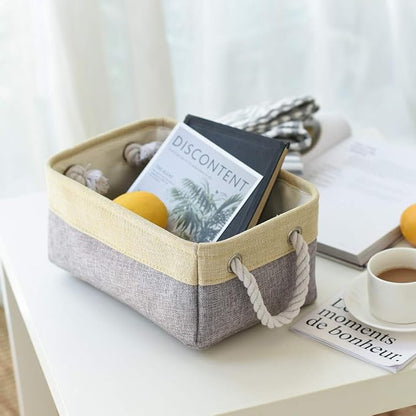 Fabric Storage Baskets for Organizing Small Baskets for Shelves, Decorative - Image 2