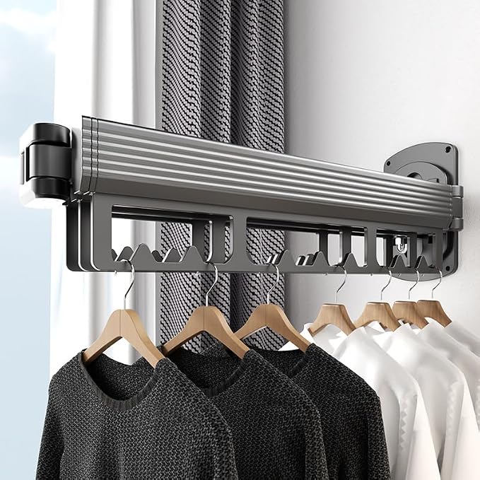 Mounted Wall Drying Rack, Laundry Hanger Dryer Rack, Laundry Hanger Rack - Image 9