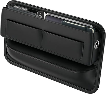 Universal Leather Car Seat Gap Filler Organizer – Side Pocket Storage Box by Unknown