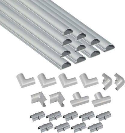 D-Line 157in Cord Cover Kit, Self-Adhesive Wire Hiders, Cable Raceway to Hide by D-LineUSAinc