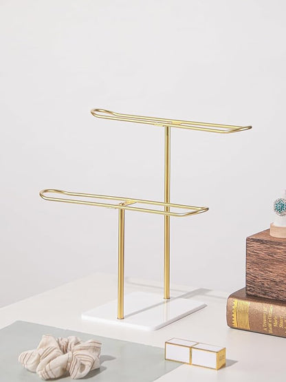2 Tier Headband Holder, Metal Hair Band Organizer, Ear Diplay Stand, Hair - Image 5