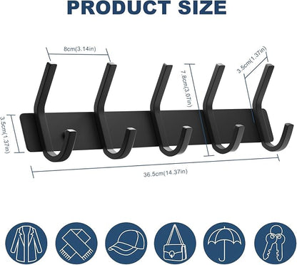 VAEHOLD Wall Hooks, Heavy Duty Aluminum Towel Hooks - Image 5