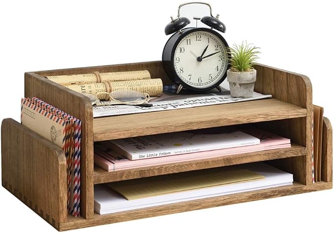 KIRIGEN Wood Desk Organizer 5 Trays by KIRIGEN