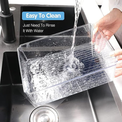 14-Pack Clear Fridge Organizer Bins - Image 7