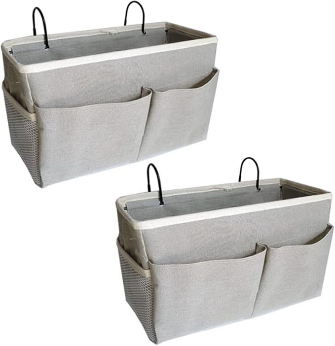 2-Pack Bedside Caddy, Bedside Hanging Storage Organizer by Someteth