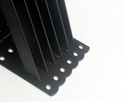 6 Pack L6 x H 3.5" Black Heavy Duty Shelf Brackets - Image 4