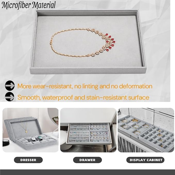 24 Grids Jewelry Tray Earring Organizer Tray Ring Earrings Holder Jewelry - Image 6