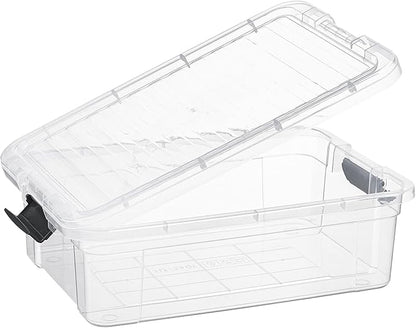 Superio Storage Bins with Lids- 2 Pack, 7.4 Qt Clear Boxes - Image 5