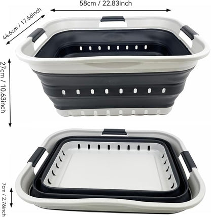 SAMMART 42L Collapsible Plastic Laundry Basket - Image 4