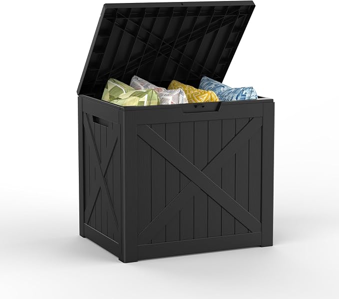 Mars Villa 31 Gallon Deck Box, Outdoor Storage Box Waterproof, Outside Resin by MarsVilla