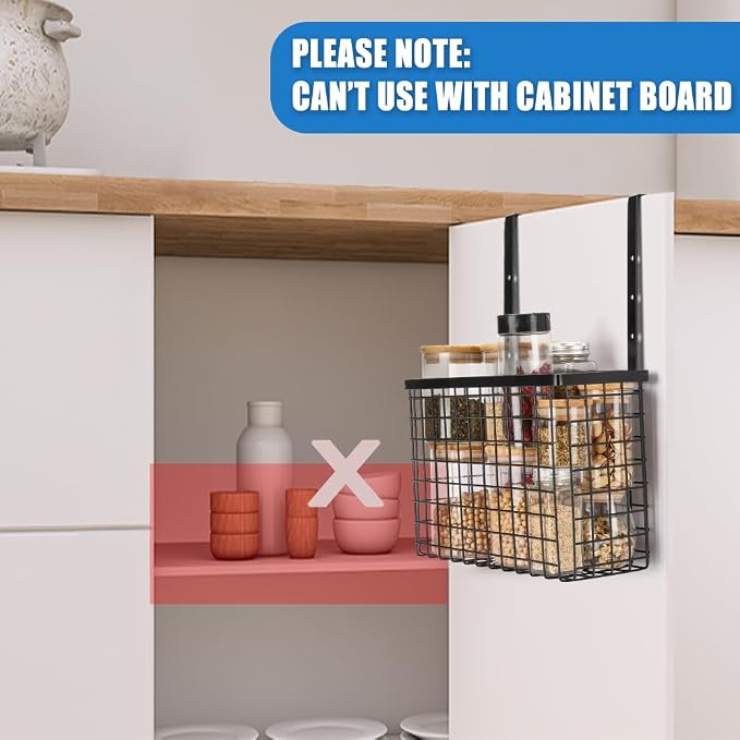 2 Pack Cabinet Door Organizer, Over The Cabinet Door Organizer - Image 3