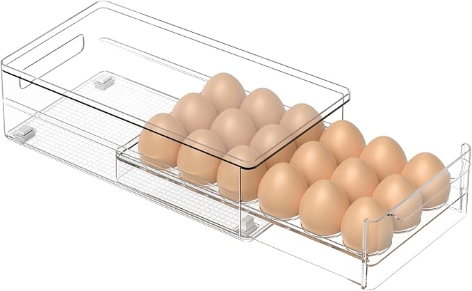 Acrylic Egg Box Transparent 18 and 36 Pack Storage by TAYUOO