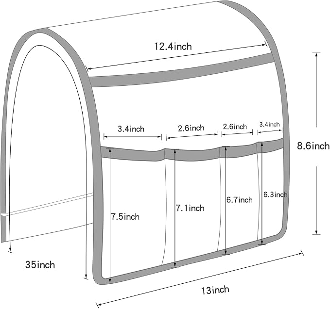 TV Remote Control Holder Couch Caddy, Non-slip Bedside Caddy Organizer - Image 7