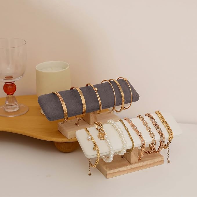 Wooden Watches Display tower Base Watch Necklace Bracelet Organizer Rack Bangle - Image 4