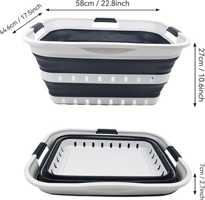 SAMMART 42L Collapsible Plastic Laundry Basket - Image 5