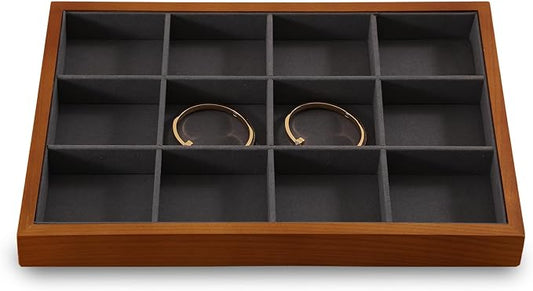 Wood Jewelry Organizer, Premium Jewelry Tray by Yinbeini
