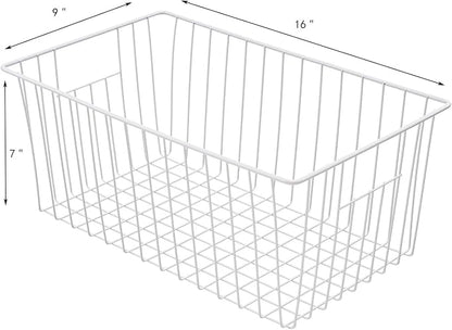 Freezer Basket Organizer, Refrigerator Metal Wire Storage Divider, Household - Image 3