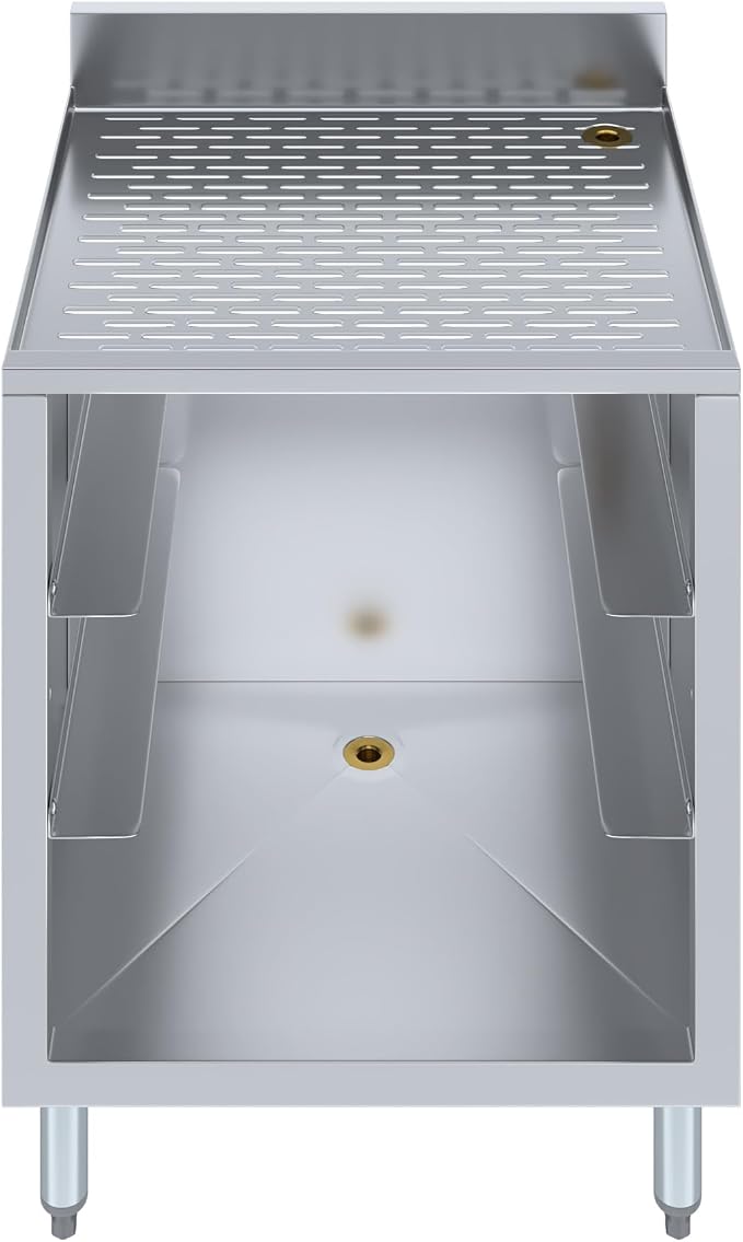 AmGood 22-1/2 in. x 24 in. x 30 in Stainless Steel Glass Rack Storage Cabinet - Image 3