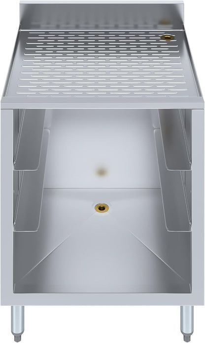 AmGood 22-1/2 in. x 24 in. x 30 in Stainless Steel Glass Rack Storage Cabinet - Image 3