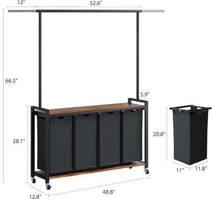 GarveeHome Rolling Laundry Cart - Image 2