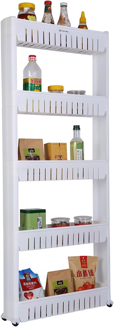 Laundry Room Organizer, Mobile Shelving Unit Organizer by Home-Man