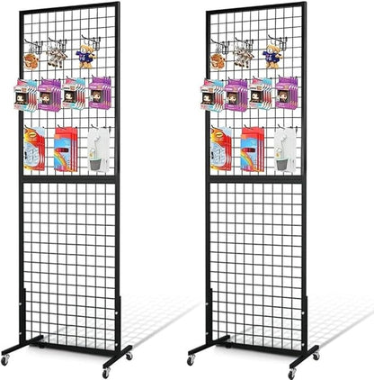 Grid Wall Panels, 2 Packs 2'x 6' Gridwall Panels Tower by NectaCol