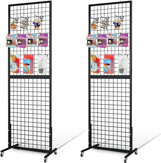 Grid Wall Panels, 2 Packs 2'x 6' Gridwall Panels Tower by NectaCol