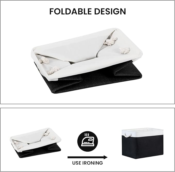 Bidtakay Black Storage Bins Storage Baskets - Image 6