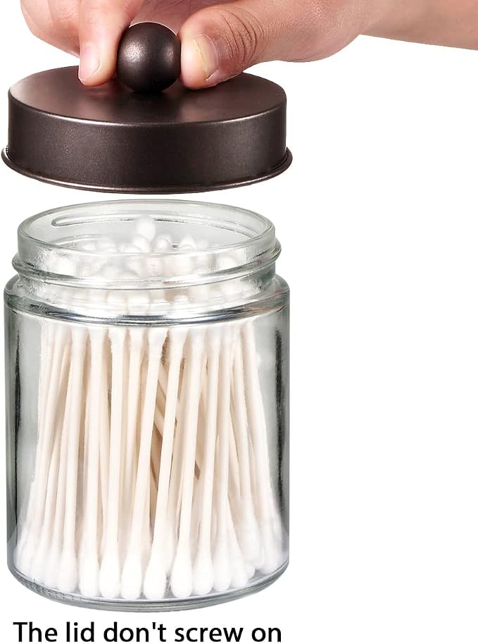 Amolliar Apothecary Jars Bathroom Storage Organizer - Image 3