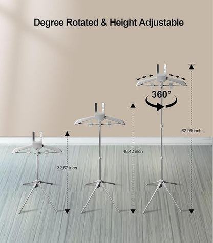 Garment Steamer Hanger with Ironing Glove, Portable Steamer Rack - Image 3