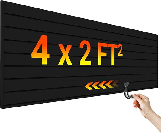 Ezlaino PVC Slat Wall Paneling 4FT x 2FT- Thickened & Durable, Waterproof by Ezlaino