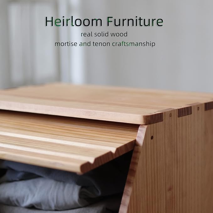 Stackable Solid Wood Storage Chests, Bins - Image 3