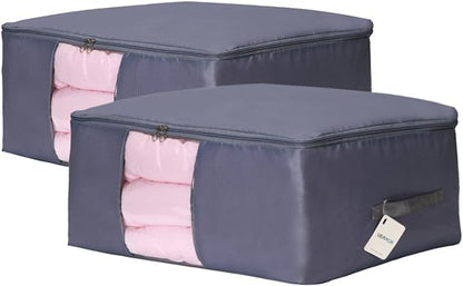 Comforter Storage Bags Containers, Pillow Beddings/Blanket Clothes Organizer by VEAMOR