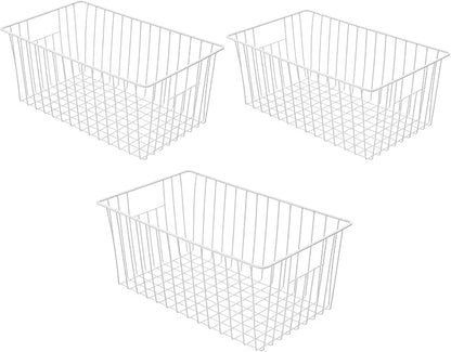 Large Wire Storage Baskets Freezer Baskets Organizer, Refrigerator Metal Wire - Image 8
