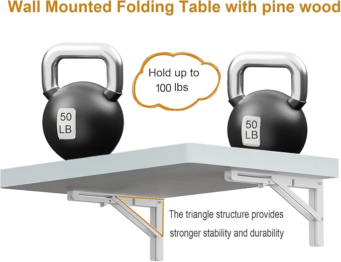 IAE Wall Mounted Folding Table - Image 6