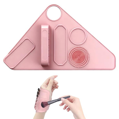 Makeup Mixing Palette Wrist Strap, Brush Storage & Mixing Tray. Silicone Makeup by Unknown