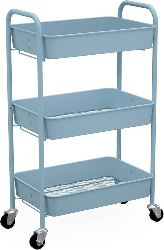 CAXXA 3-Tier Rolling Metal Storage Organizer by CAXXADIRECT