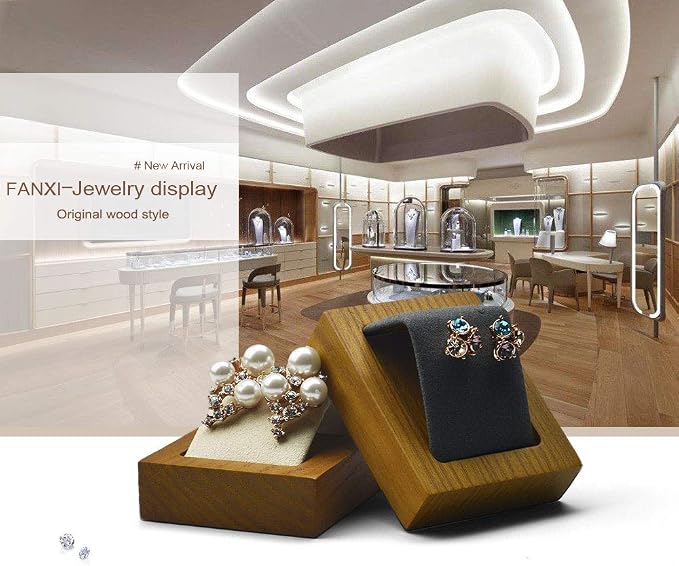 Jewelry Tray Solid Wood Display Stand Earrings Jewelry Earrings Display Tray - Image 5