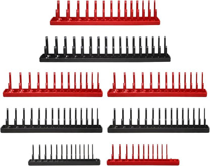 8PCS Socket Organizer Tray Set, SAE & Metric Socket Trays by AIUITIO
