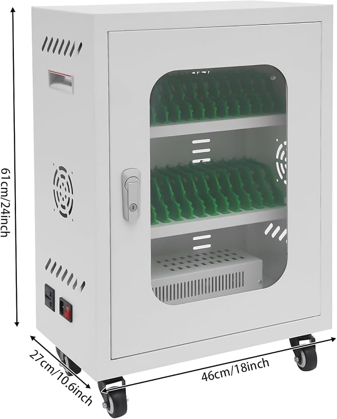 Cell Phone Charging Stations 30 Device Mobile Storage Cart - Image 2