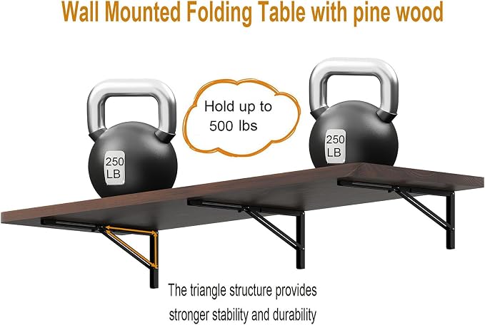 IAE Wall Mounted Folding Table - Image 6