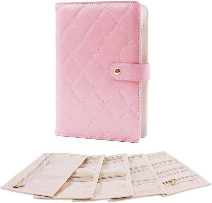 Travel Jewelry Organizer Case ， Portable Jewelry Organizers Storage Book by Sbrinnaliao